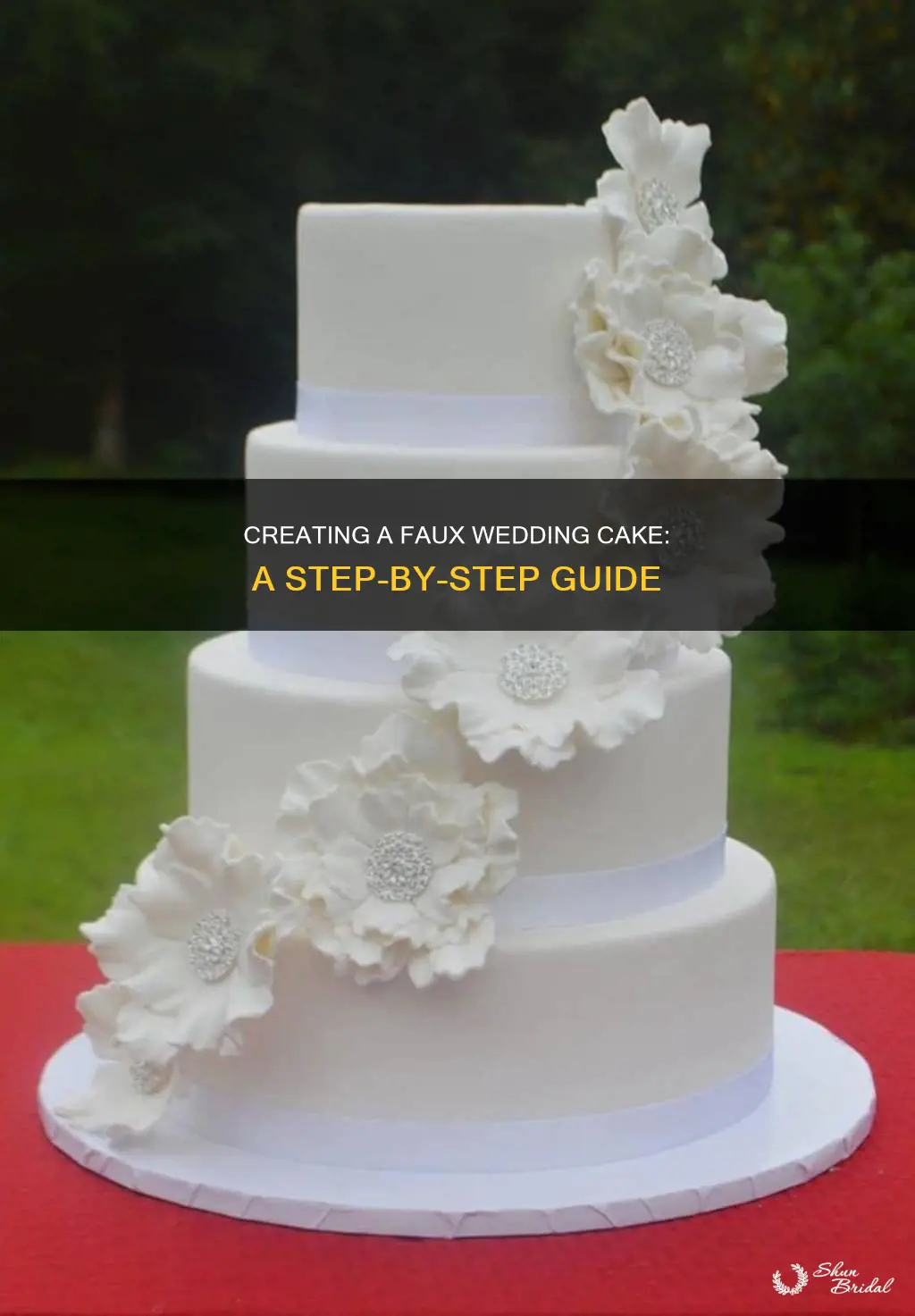 how to make an artificial wedding cake