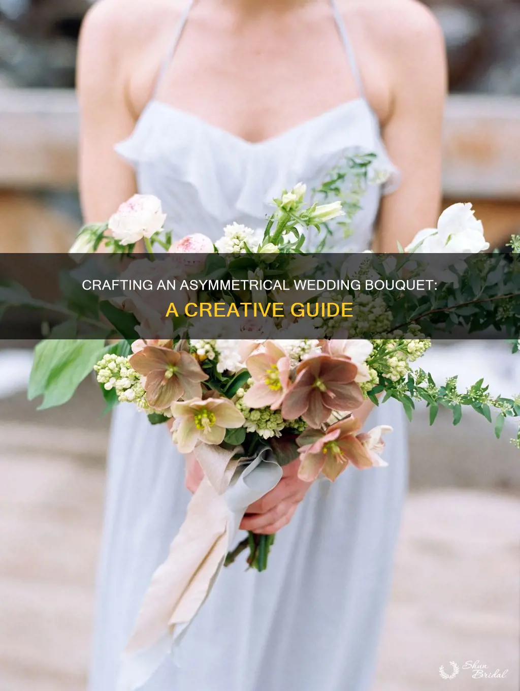 how to make an asymmetrical wedding bouquet