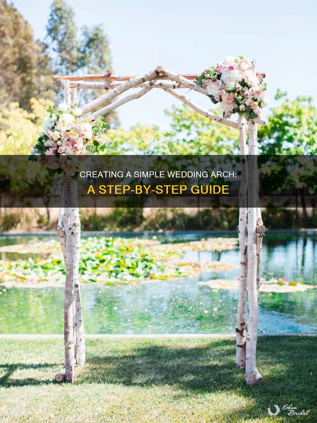 how to make an easy wedding arch