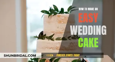 Easy Wedding Cake: A Simple, Delicious DIY Guide