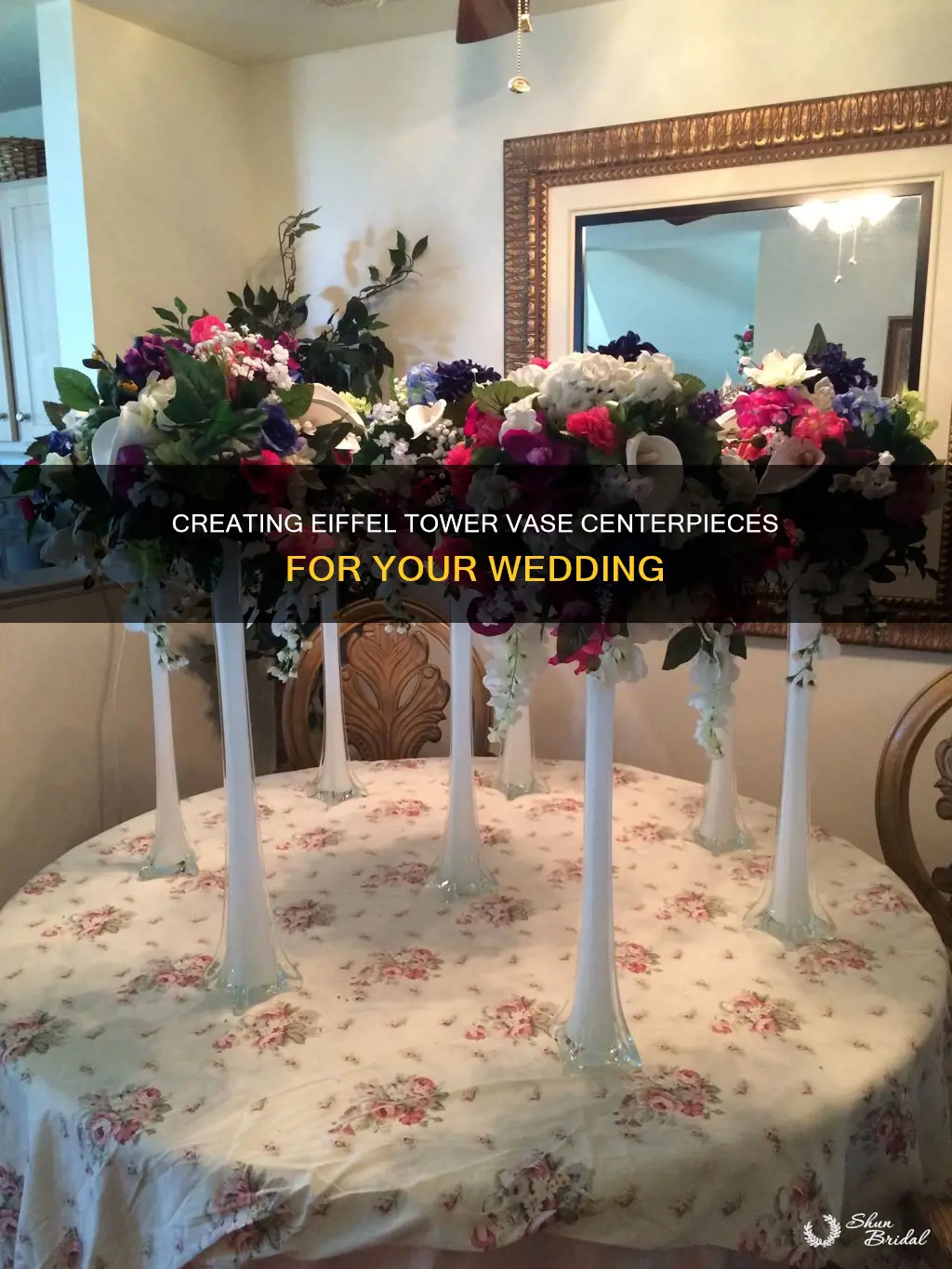 how to make an eiffel tower vase centerpieces for weddings