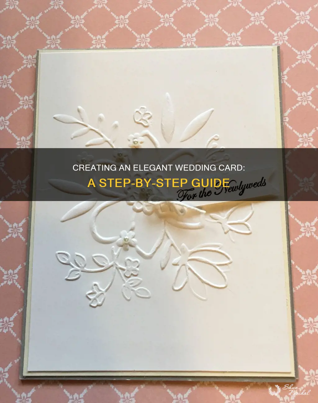 how to make an elegant wedding card