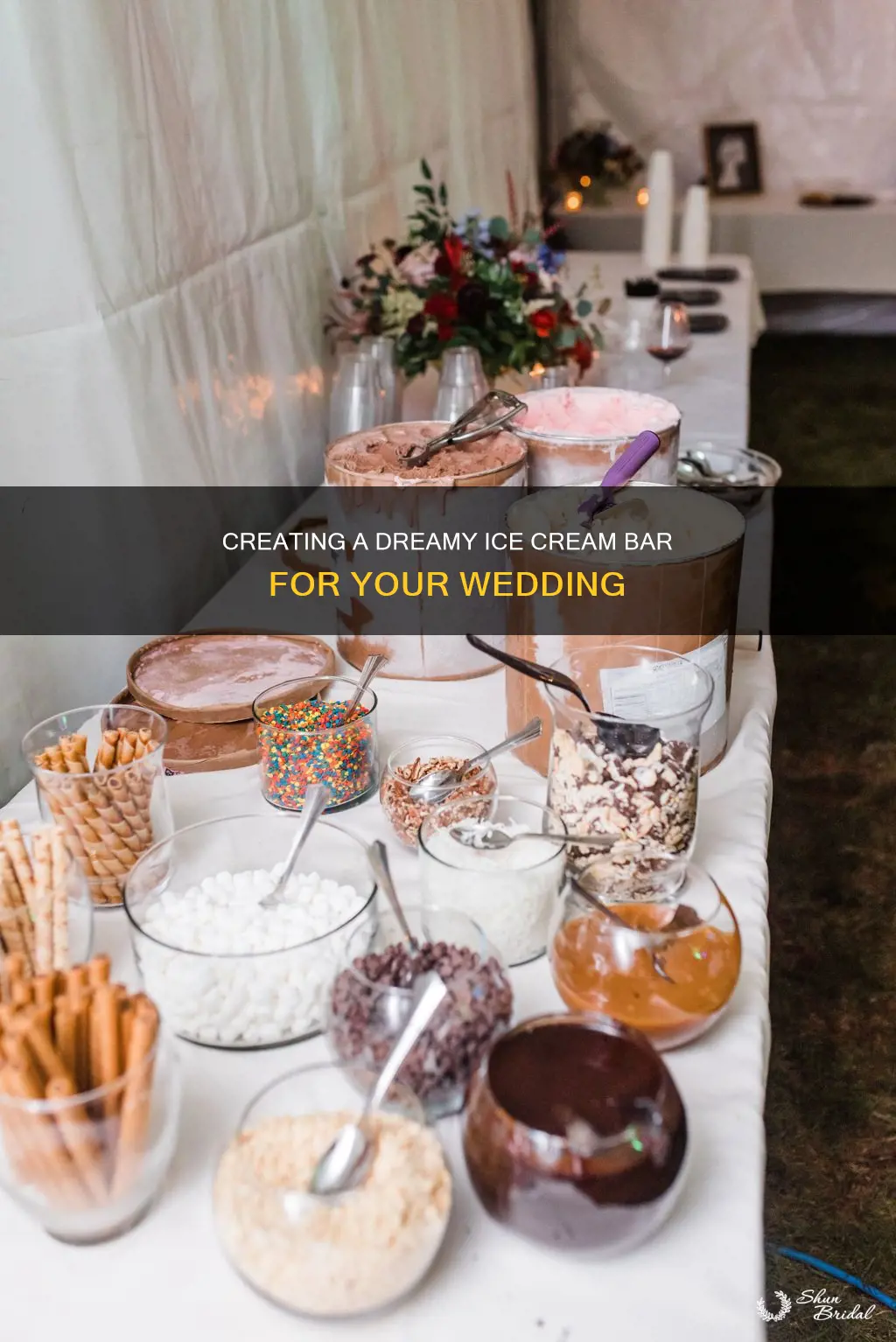 how to make an ice cream bar for a wedding