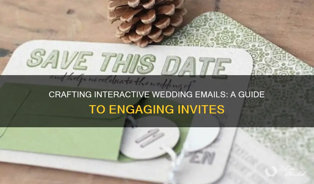 how to make an interactive wedding email