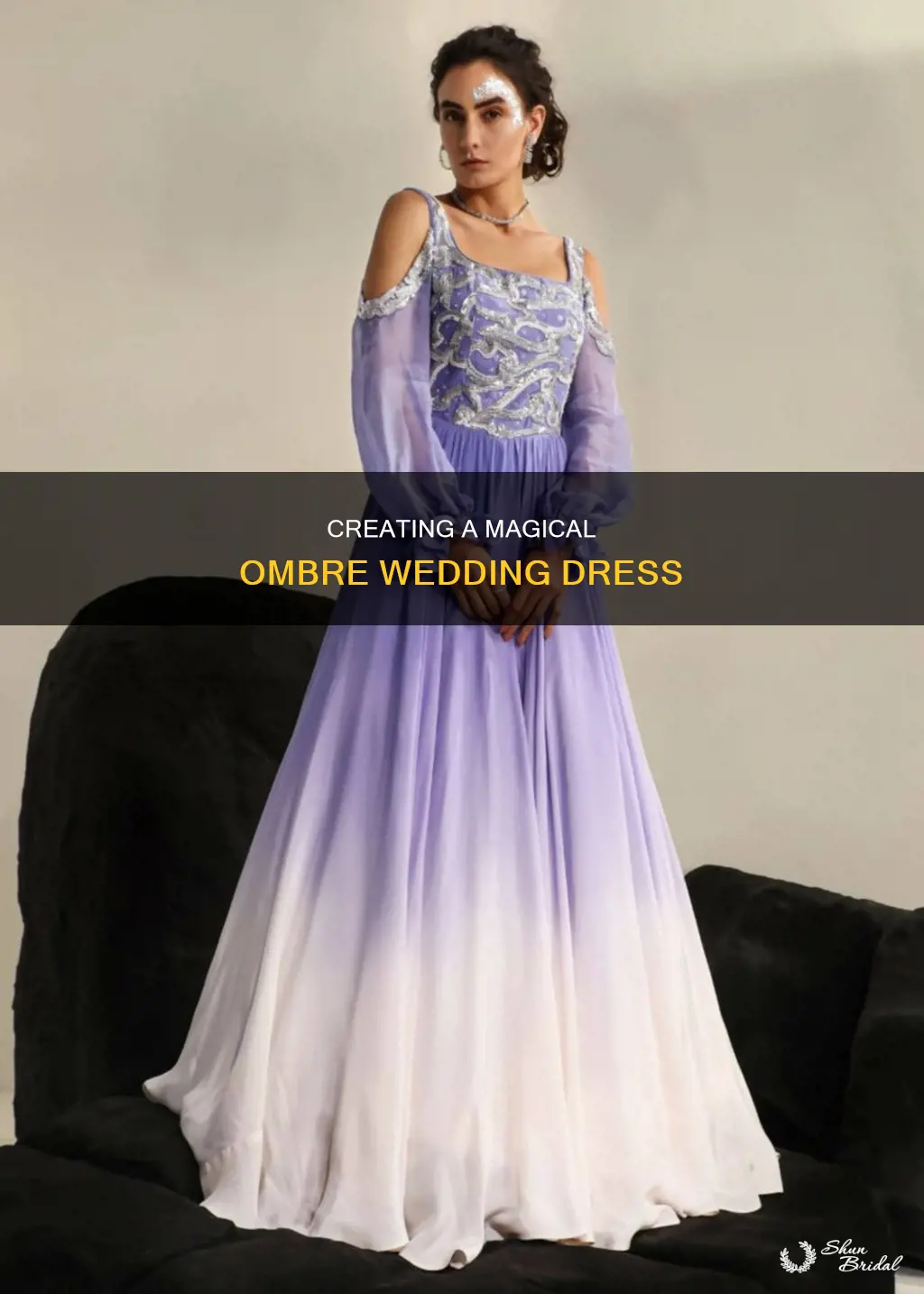 how to make an ombre wedding dress