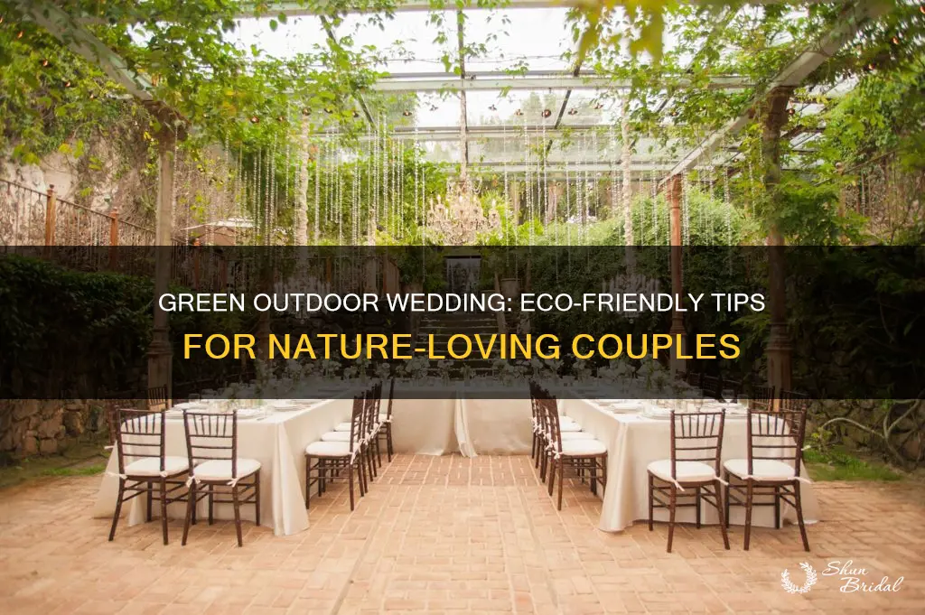 how to make an outdoor wedding more enviornmentally sustainable