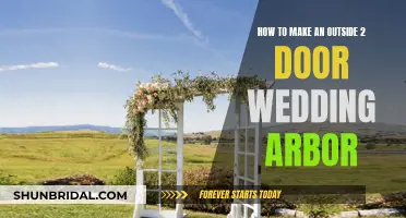 Crafting a Beautiful Outdoor Wedding Arbor with Double Doors