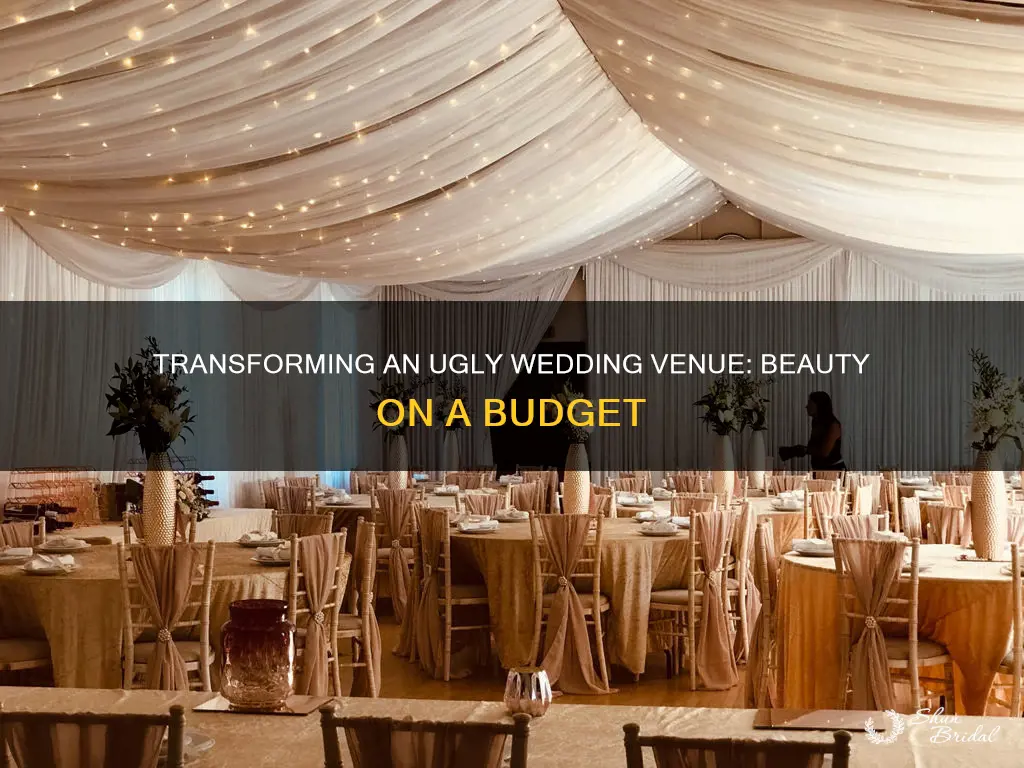 how to make an ugly wedding venue beautiful