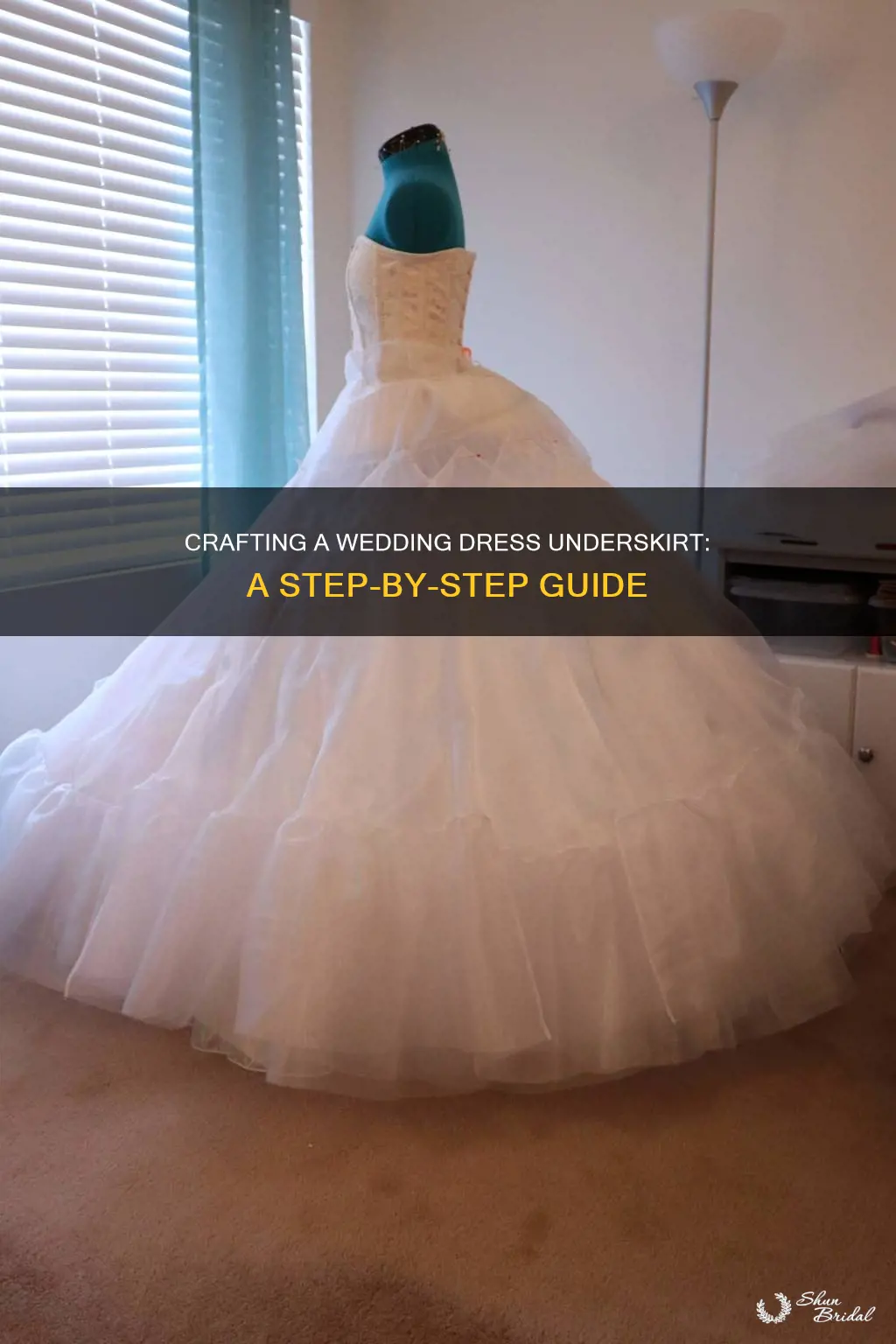 how to make an underskirt for a wedding dress