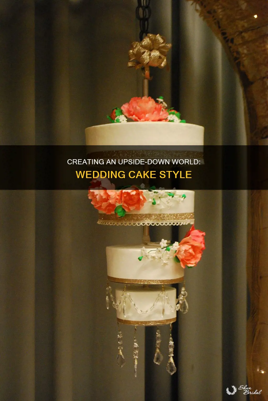 how to make an upside down wedding cake