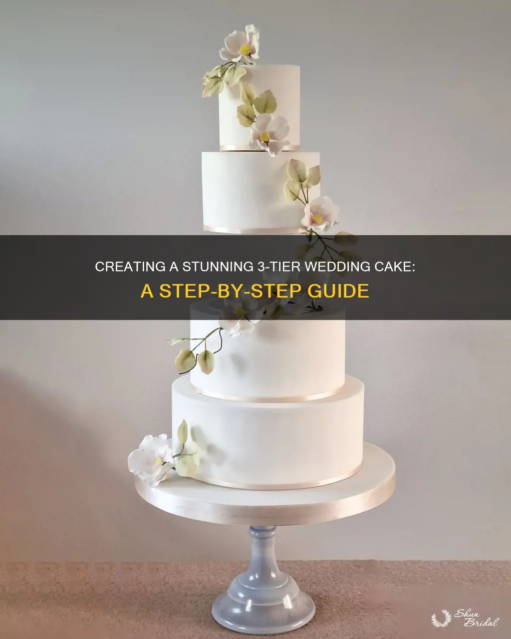 how to make and decorate a 3 tier wedding cake