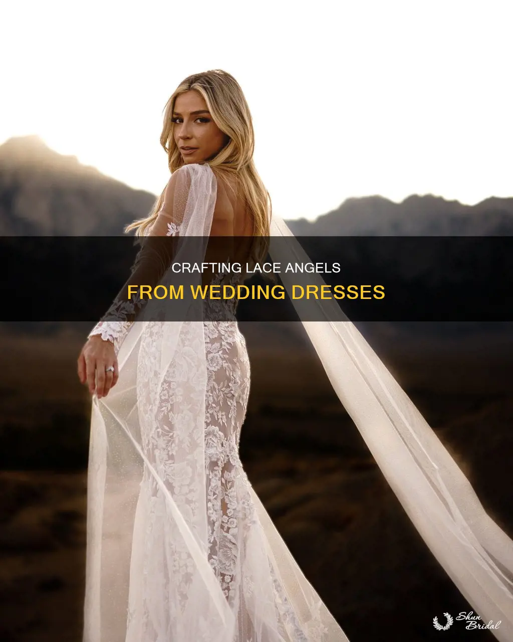 how to make angels out of wedding dress lace