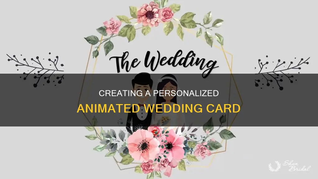 how to make animated wedding card