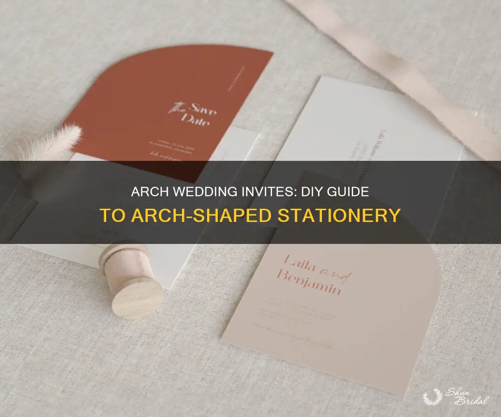 how to make arch wedding invitations