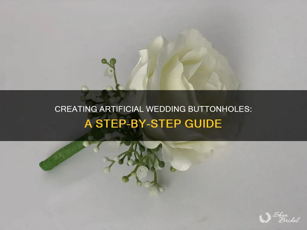 how to make artificial wedding buttonholes