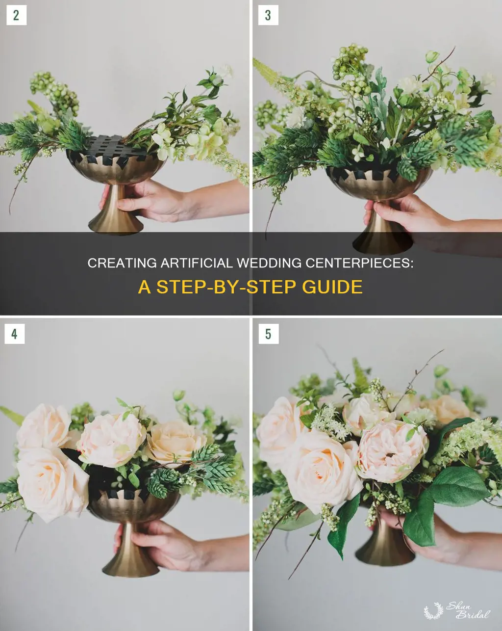 how to make artificial wedding centerpieces