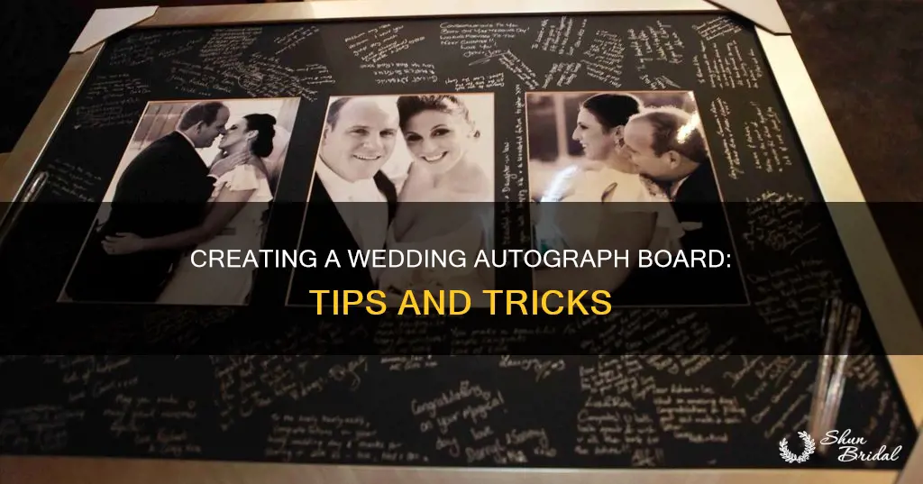 how to make autogrqpgh board for wedding