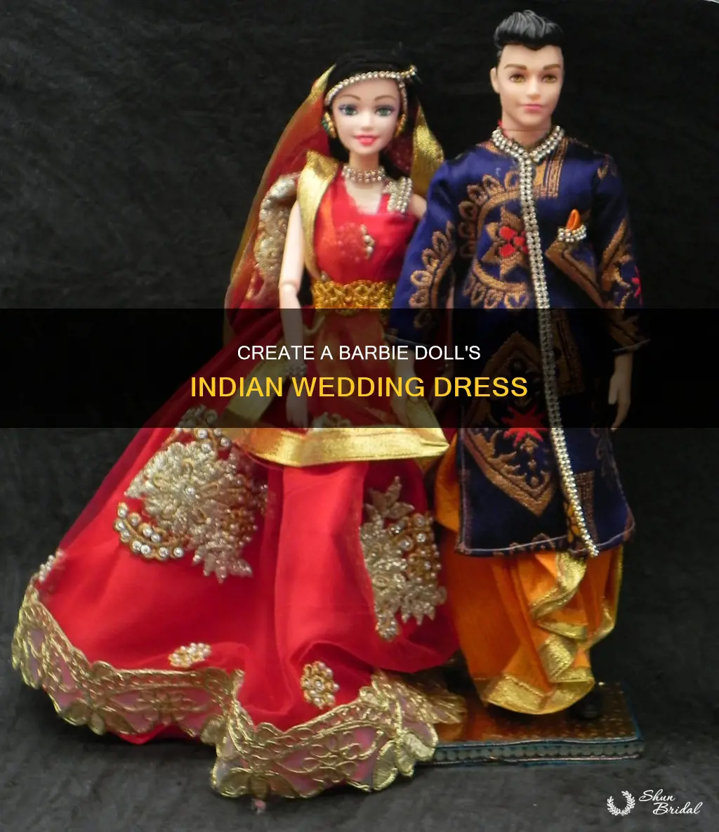 how to make barbie doll indian wedding dress