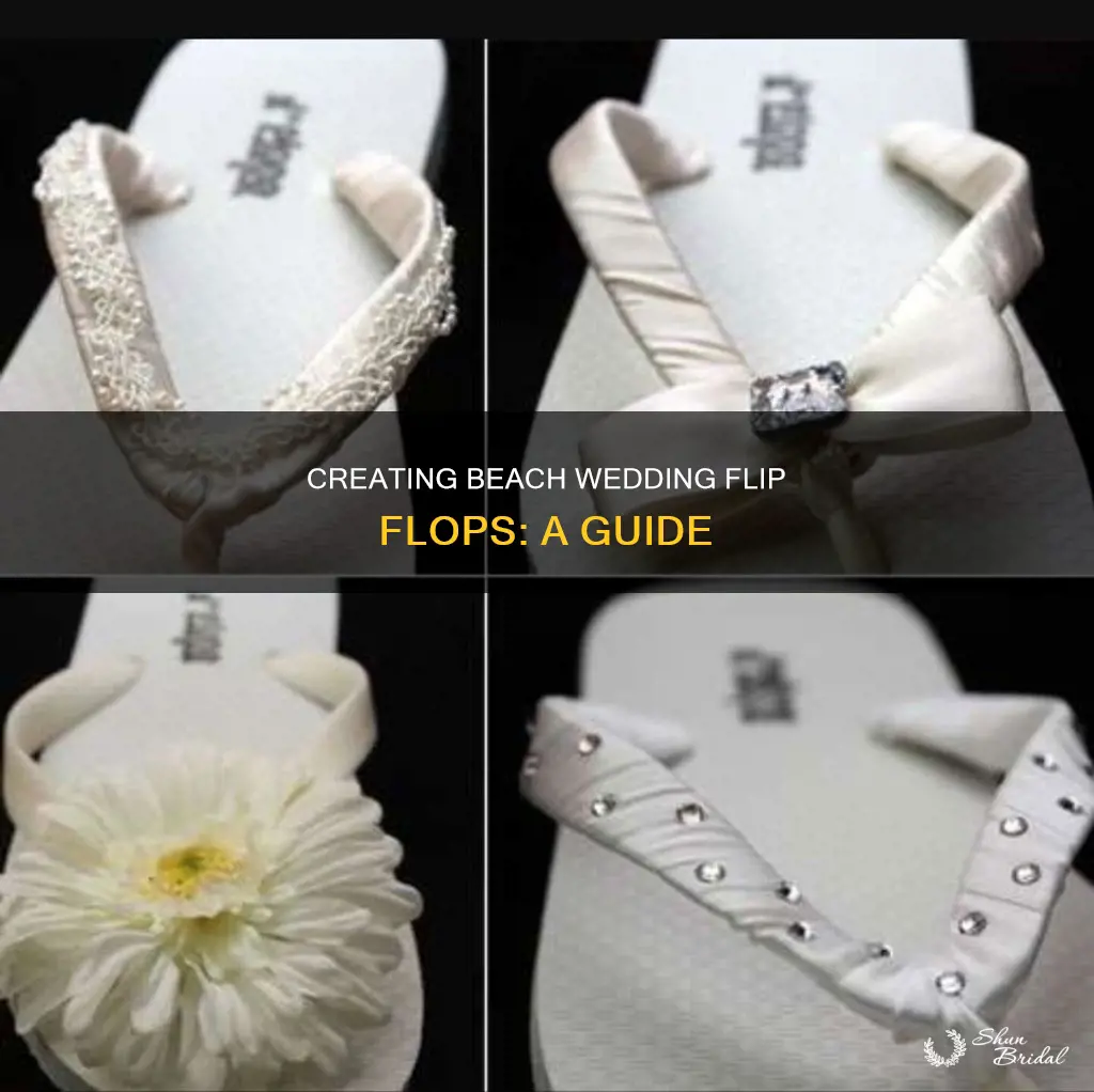 how to make beach wedding flip flops