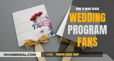 Creating Wedding Fan Programs for Your Beach Ceremony