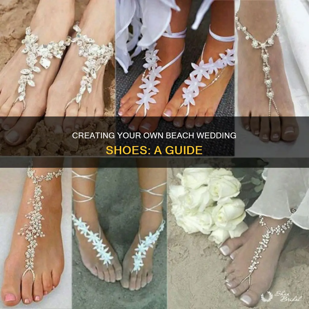 how to make beach wedding shoes