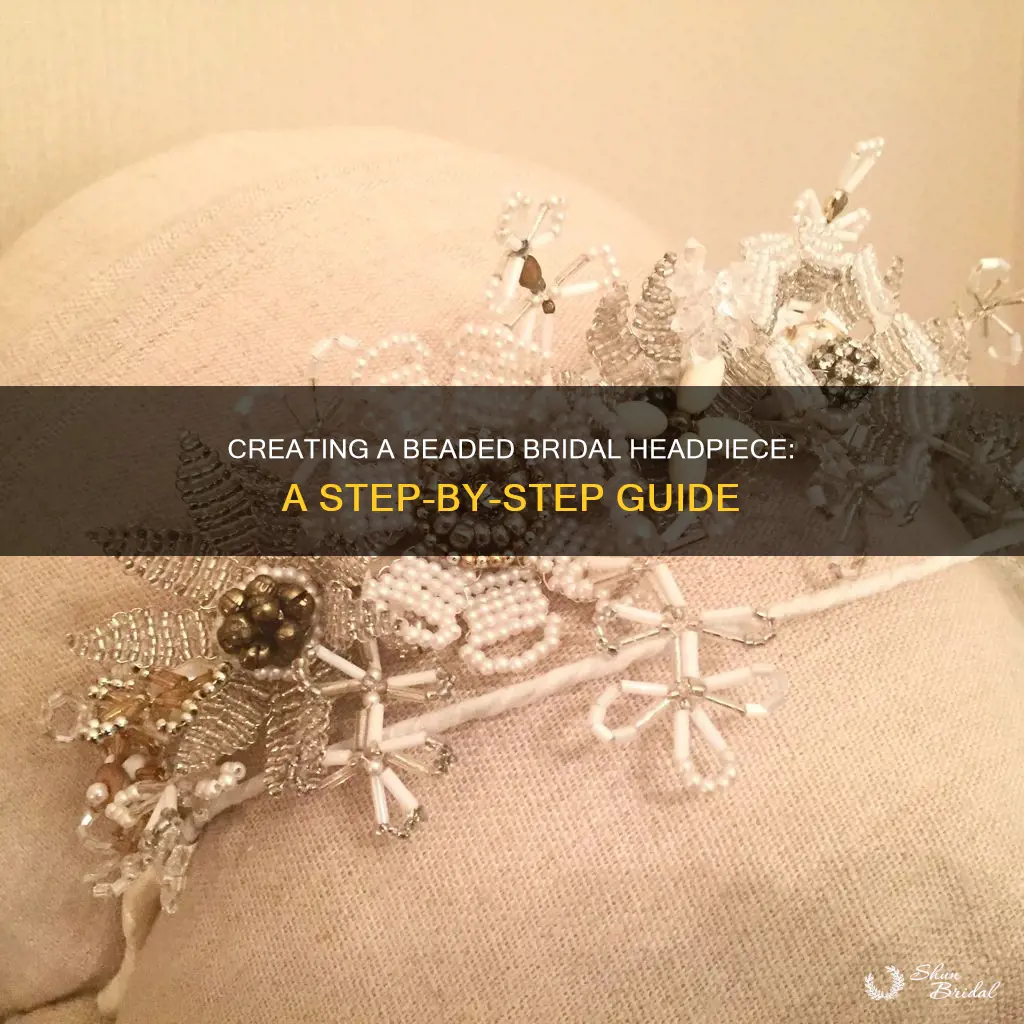 how to make beaded wedding headpiece