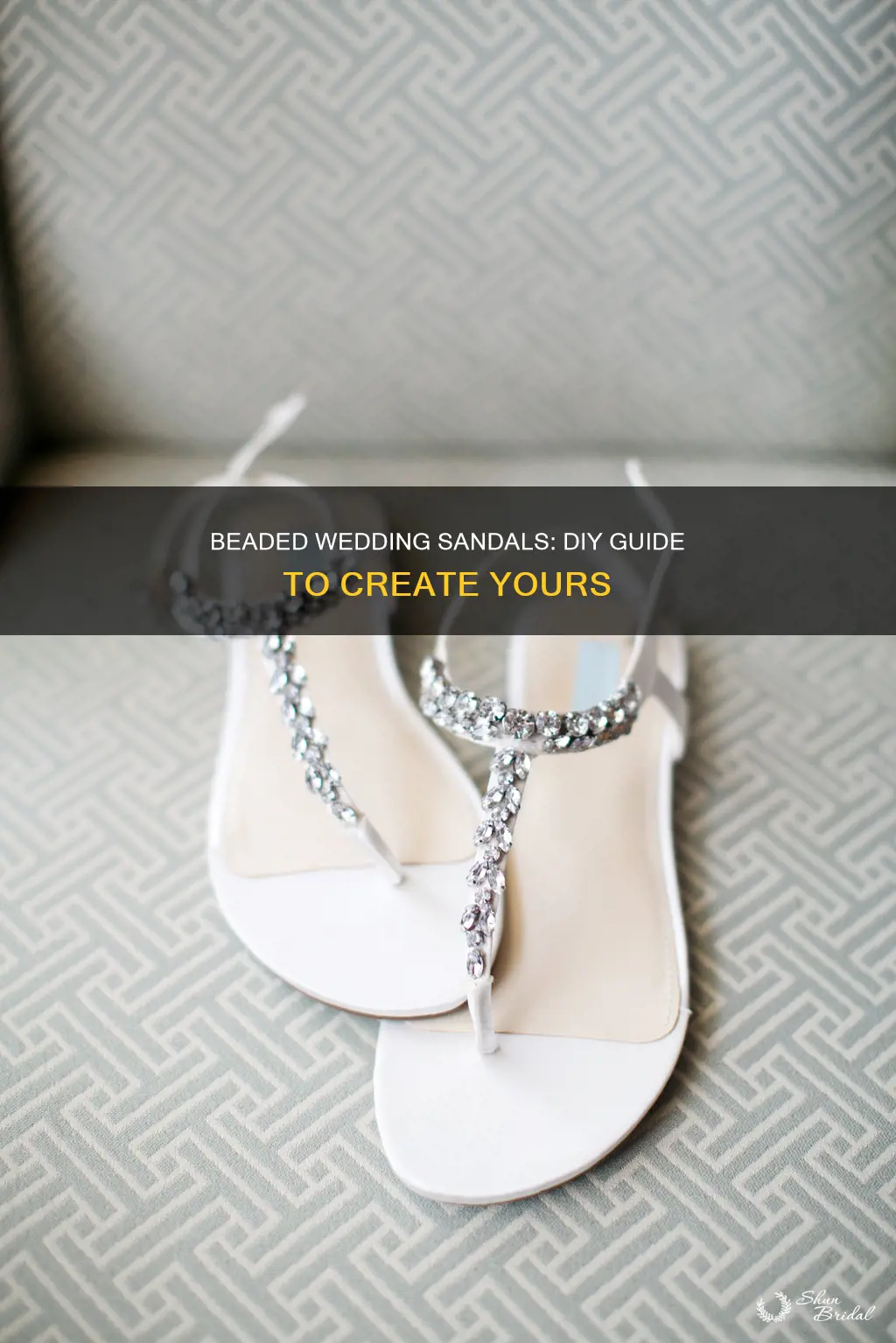 how to make beaded wedding sandals