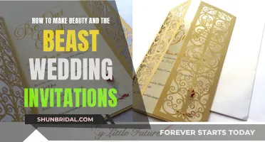 Creating Magical Beauty and the Beast Wedding Invites