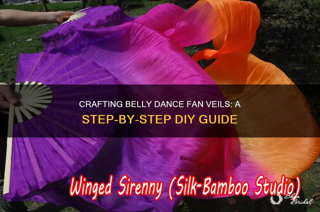 how to make belly dance fan veil