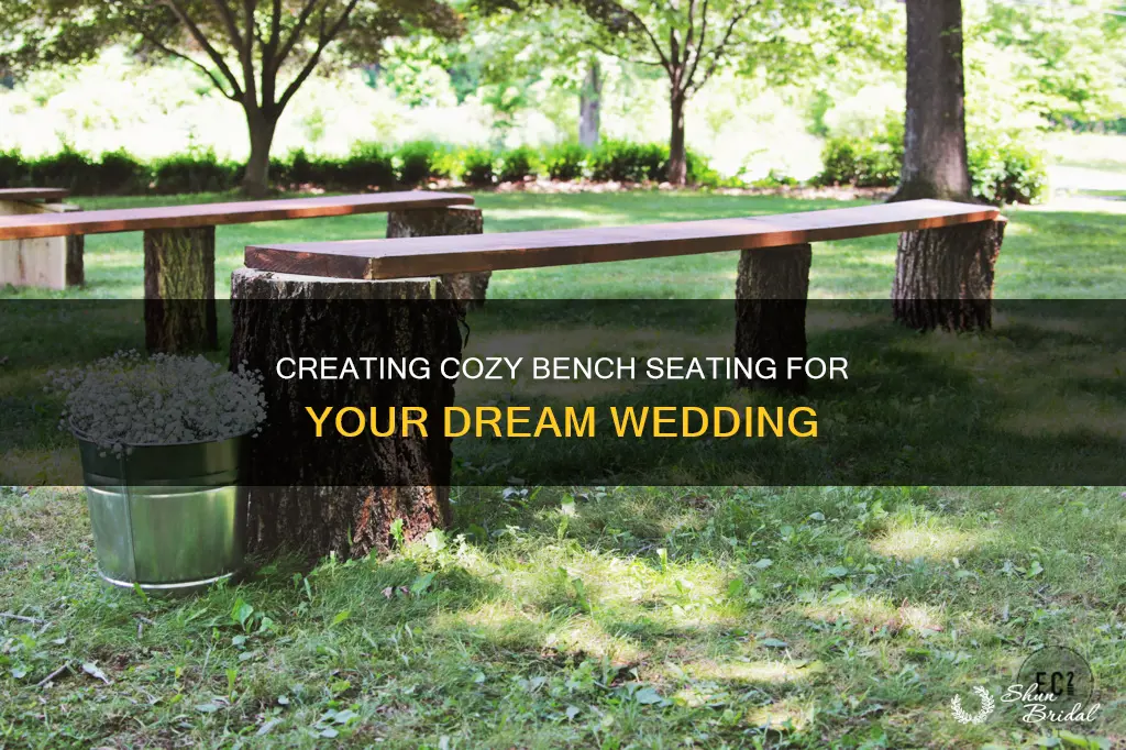 how to make bench seating for wedding