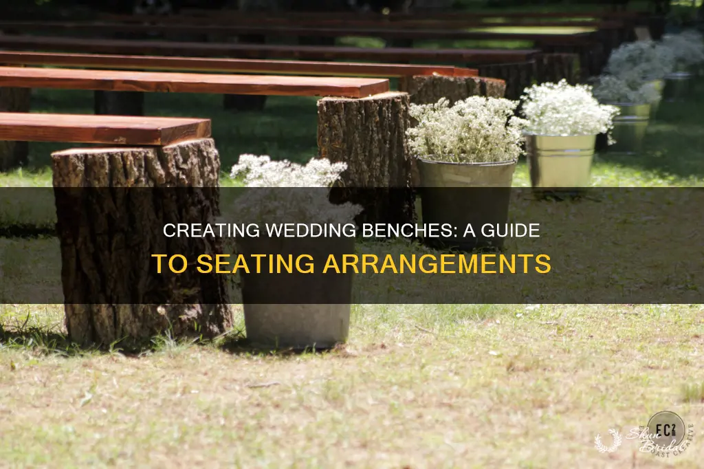 how to make benches for wedding