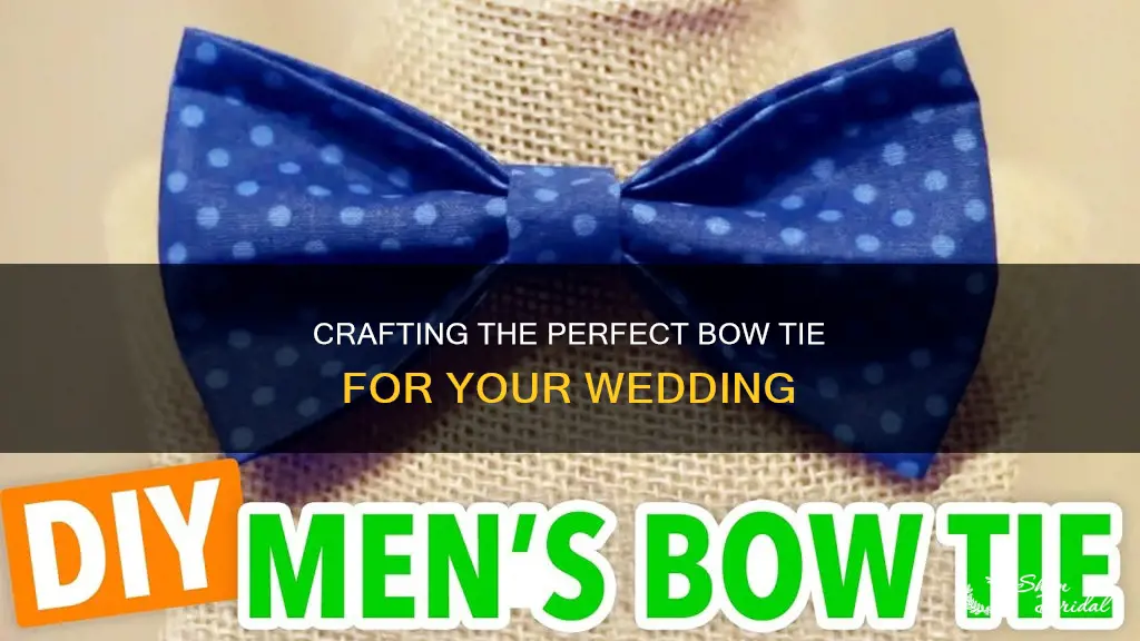 how to make best man bow tie