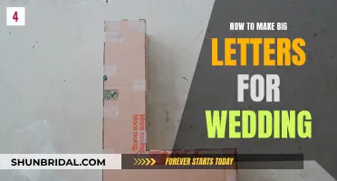 Crafting Large Wedding Letter Décor: A Step-by-Step Guide