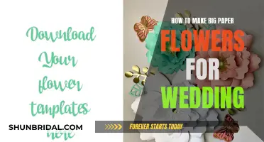 Crafting Giant Paper Flowers for Your Wedding Day