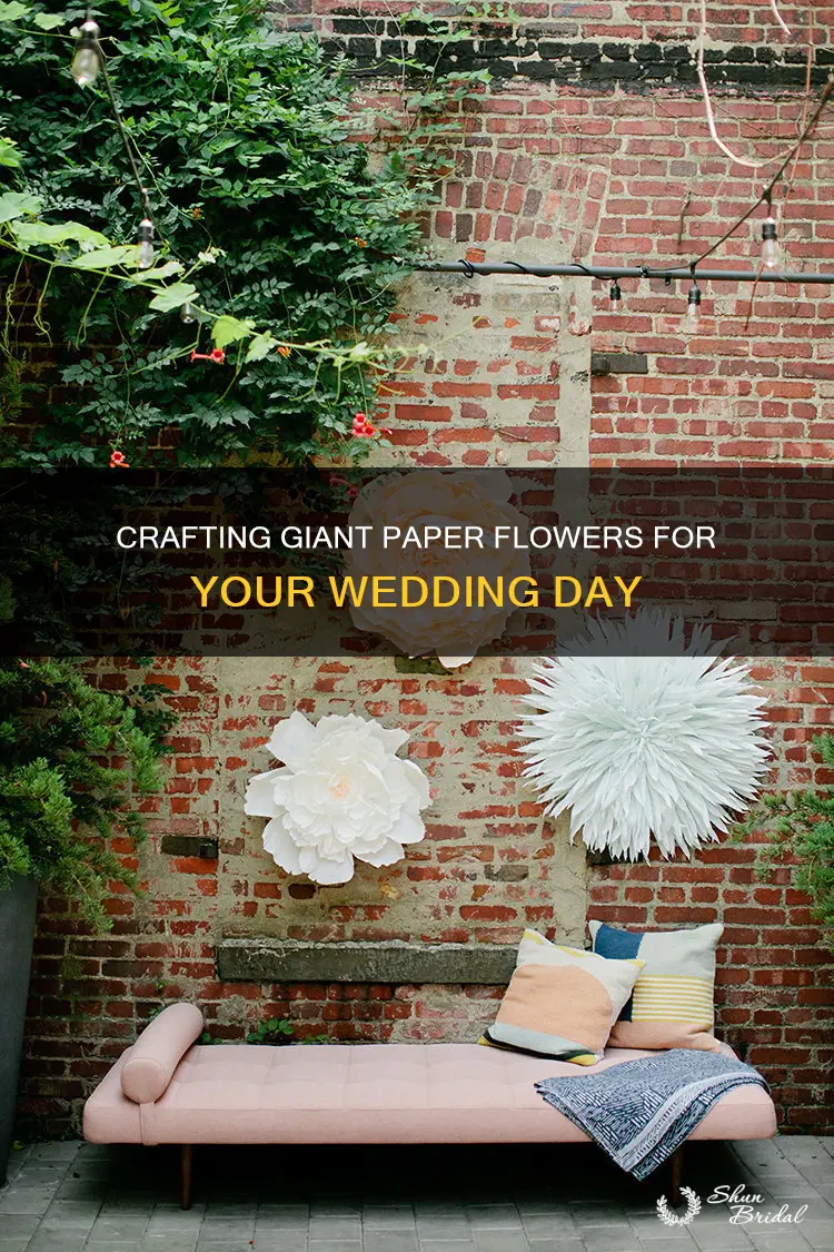 how to make big paper flowers for wedding