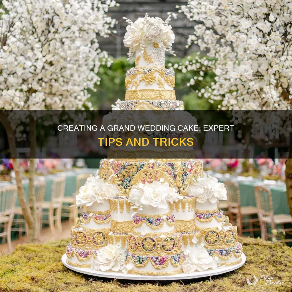 how to make big wedding cake