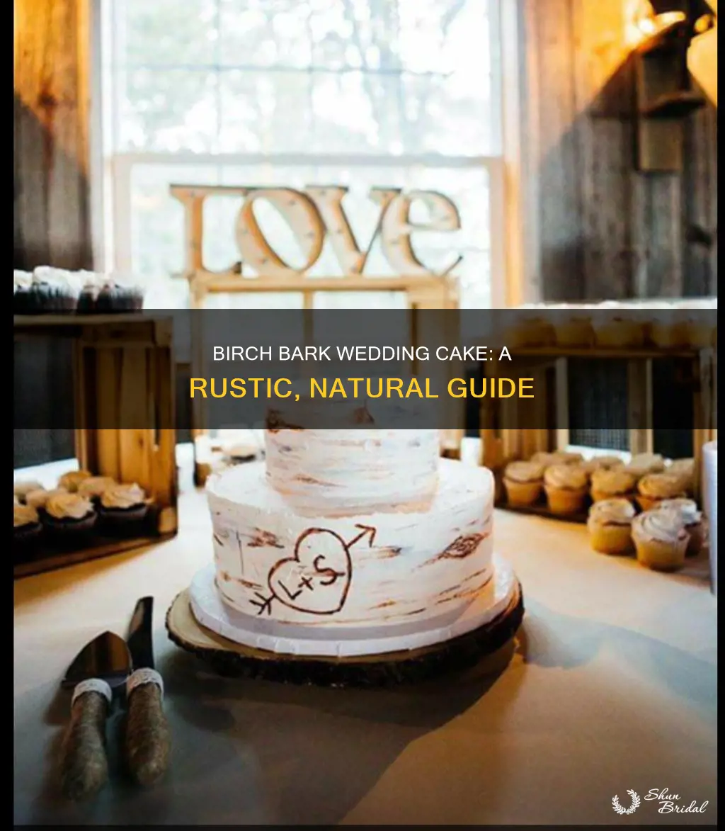 how to make birch bark wedding cake