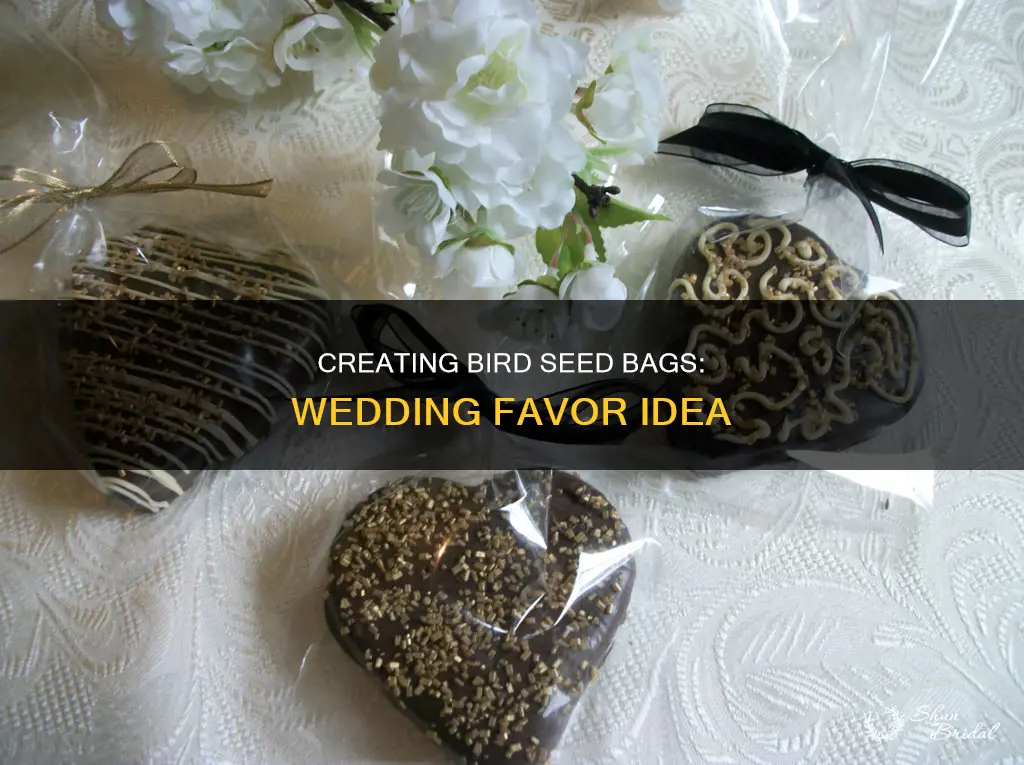 how to make bird seed bags for weddings