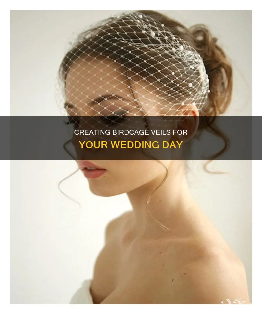 how to make birdcage veils wedding