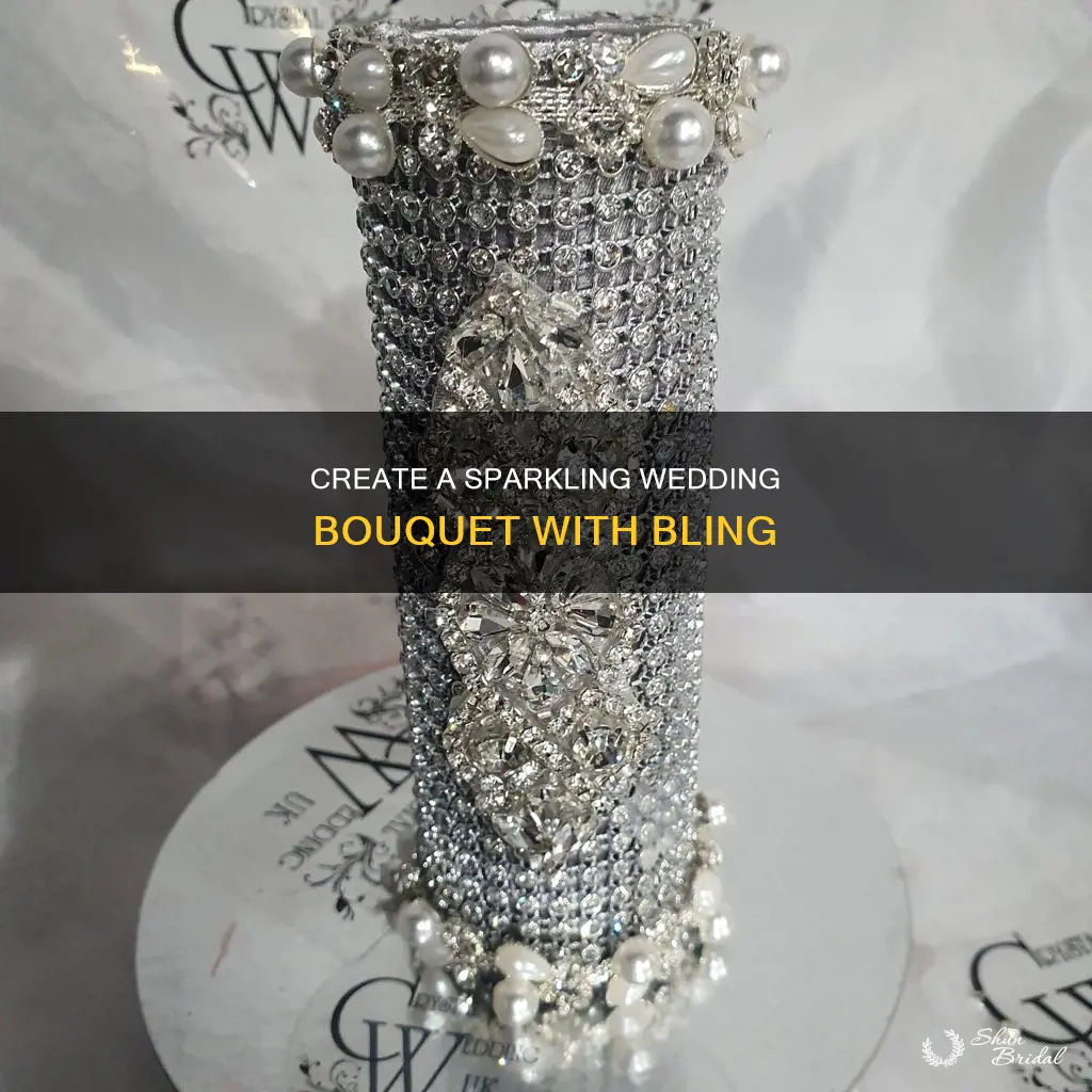 how to make bling wedding bouquets