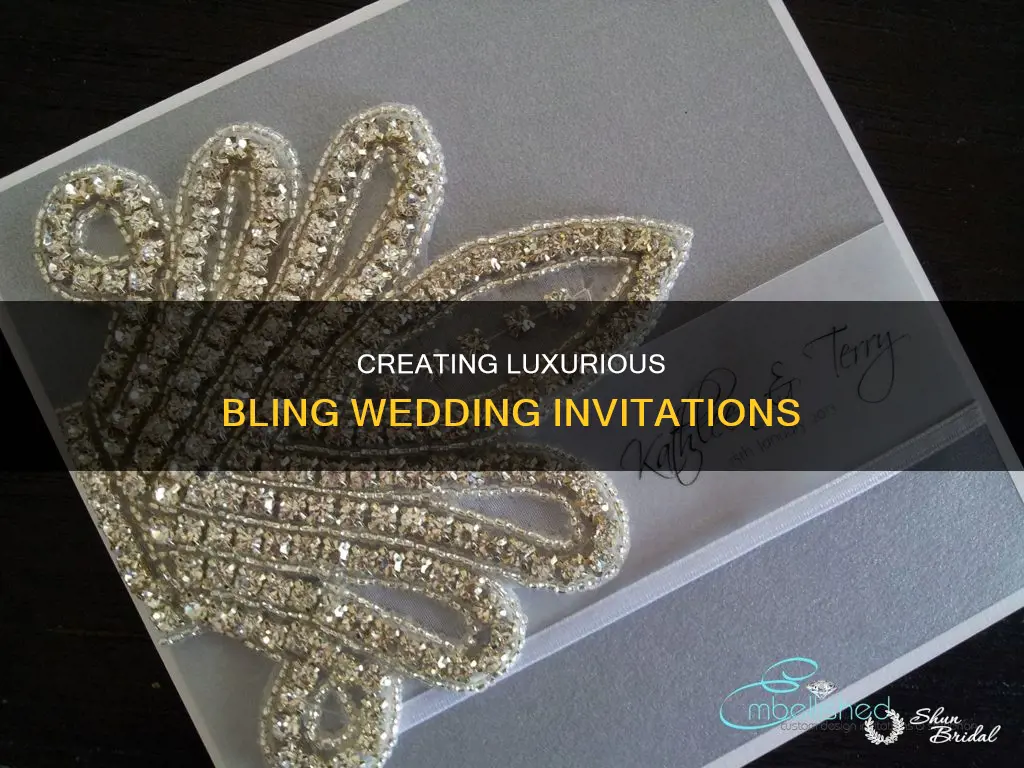 how to make bling wedding invitations