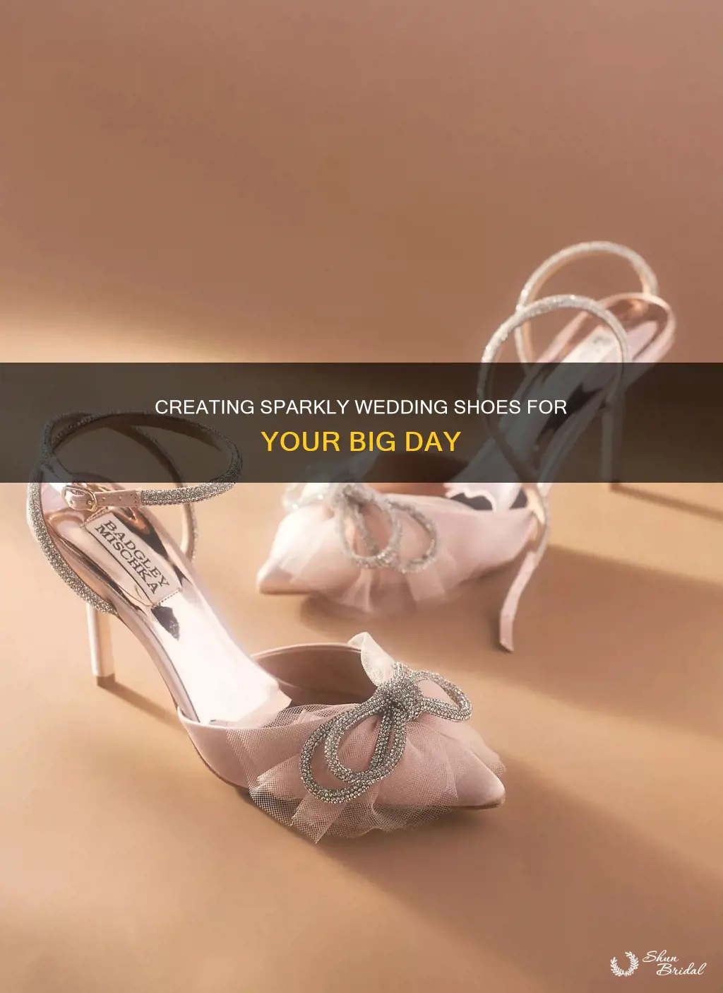 how to make bling wedding shoes