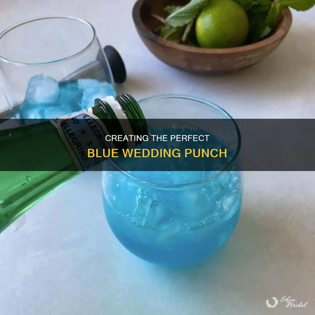 how to make blue wedding punch