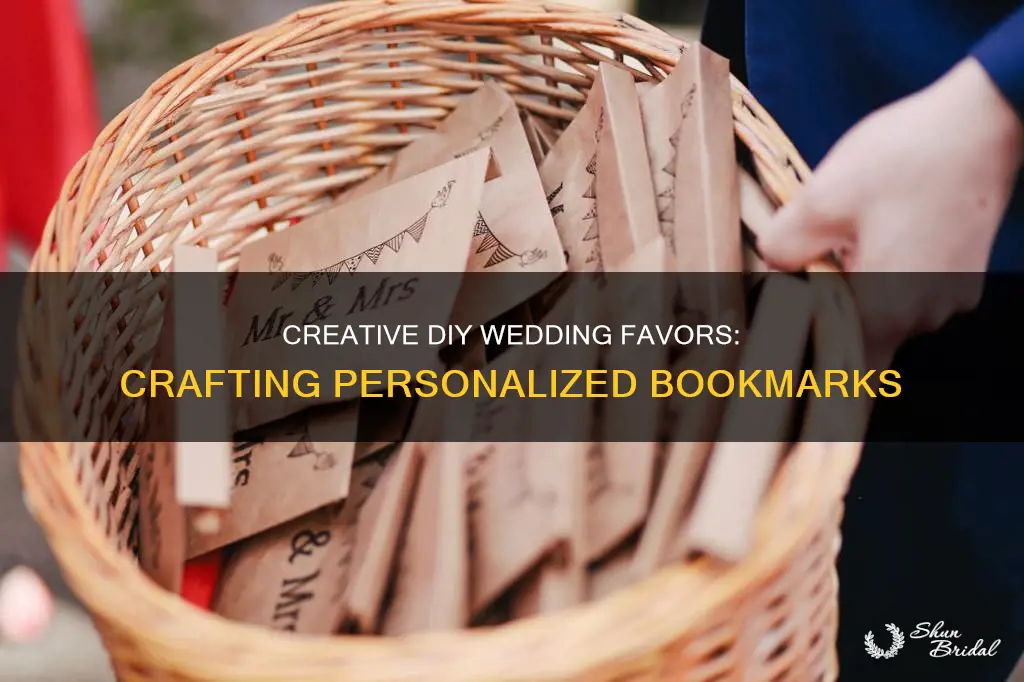 how to make bookmarks for wedding favors