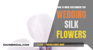 Creating Wedding Boutonnieres with Silk Flowers