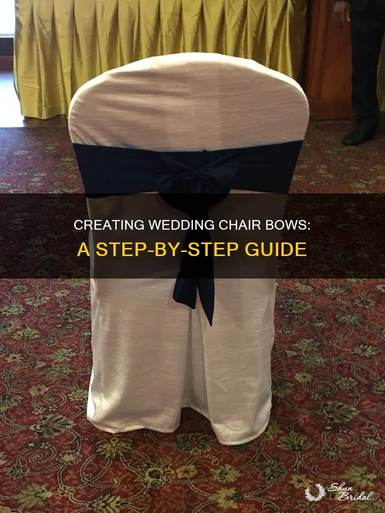 how to make bows for wedding chairs