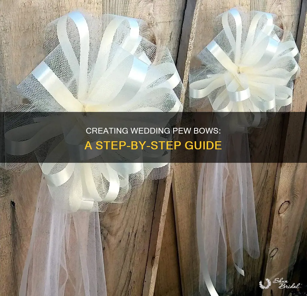 how to make bows for wedding pews