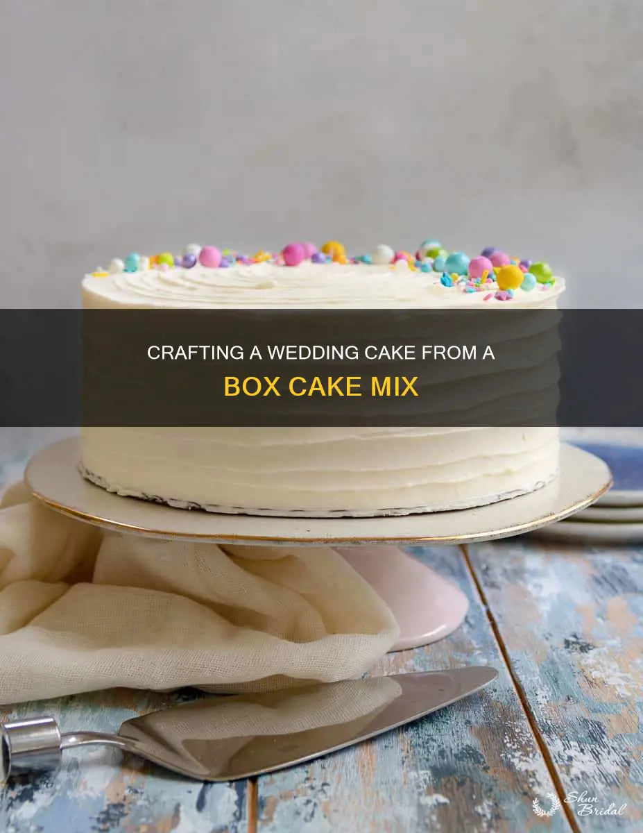 how to make box cake mix taste like wedding cake