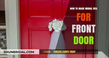 Elegant DIY Bridal Veil Front Door Decor: Step-by-Step Guide