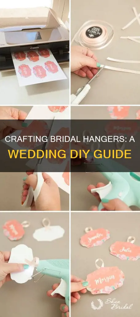 how to make bridal wedding hangers